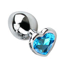Plug Anal Cônico com Cristal Formato Coração P Sexy Import