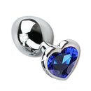 Plug Anal Cônico com Cristal Formato Coração P Sexy Import