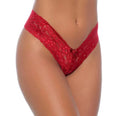 Calcinha em Renda Desenhada Fio com Cós Mais Alto e Laço em Cetim Yully