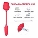 Sophie Vibrador Vermelho Formato de Rosa com 7 Modos de Vibração, Vai e Vem e Pulsação Sexy Import