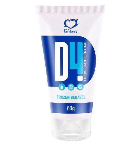 D4 Lubrificante Íntimo Beijável Frozen 60G Sexy Fantasy