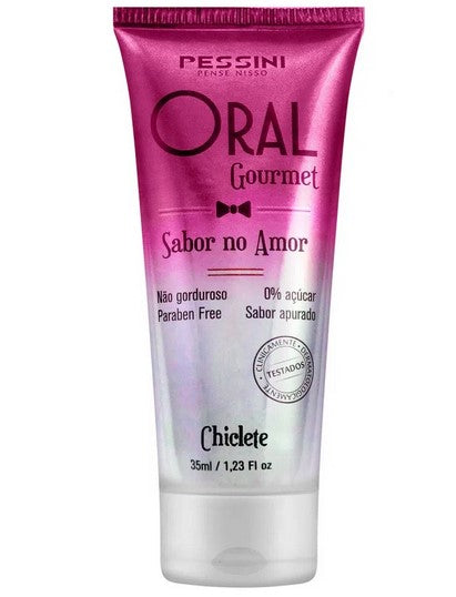 Oral Gourmet Gel Beijável que Esquenta de Chiclete