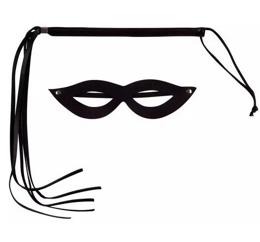 Kit Dominadora Chicote e Máscara Brasil Fetiche