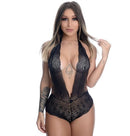 Body Sexy em Renda Frente Única Regulável com Lacinho Jô Lingerie