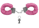 Algema de Metal Pelúcia Revestida Fur Love Cuffs Sexy Import
