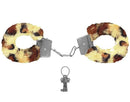Algema de Metal Pelúcia Revestida Fur Love Cuffs Sexy Import