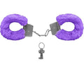 Algema de Metal Pelúcia Revestida Fur Love Cuffs Sexy Import