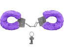 Algema de Metal Pelúcia Revestida Fur Love Cuffs Sexy Import