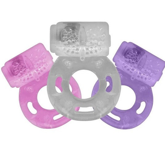 Anel Peniano com Vibrador e Estimulador Clitoriano Sexy Import