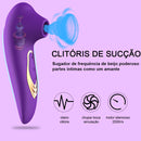 Vibrador Sugador de Clitóris Recarregável - 10 Modos de Vibrações - Estimulador clitoriano