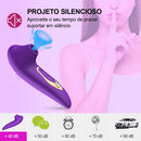 Vibrador Sugador de Clitóris Recarregável - 10 Modos de Vibrações - Estimulador clitoriano