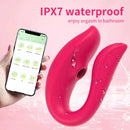 Vibrador Casal com Sucção de Blutooth Cotrole via Aplicativo